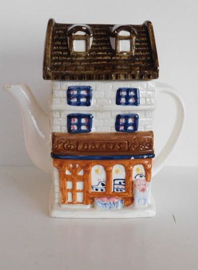 Bakery Building Teapot