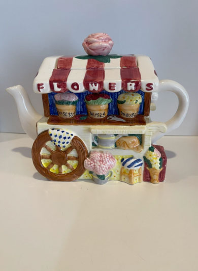 Ceramic Flower Shop Teapot