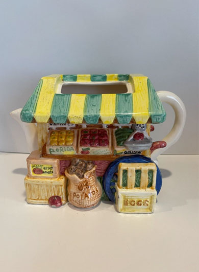 Fruit and Veggie Cart Teapot