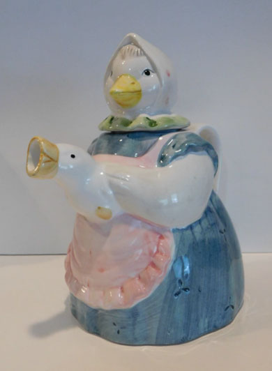 Mother Goose Ceramic Teapot