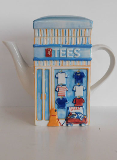 Tees and Jeans Shop Teapot
