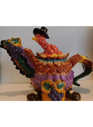 Thanksgiving Turkey Teapot
