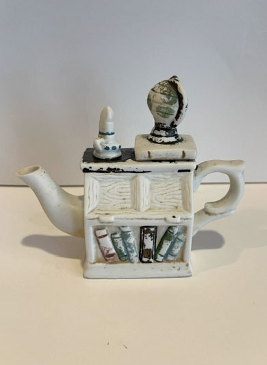 World Bazaar Mini Teapot with Candle and Globe